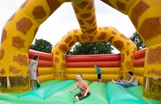 Big inflatable fun at the Lions Funfest