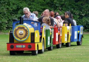 Train rides around the field at Lions Funfest