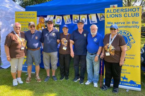 Farnborough & Aldershot Lions Club tombola at Picnic & Pop