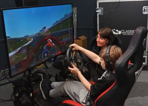 The Formula One Driving Experience with 10 Classic Race Simulators as part of the Farnborough Clasic Motor Vehicle Show